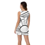 Abstract Geometric WHT dress