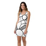 Abstract Geometric WHT dress