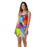 Abstract Geometric KOLR dress