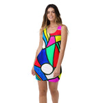 Abstract Geometric RED dress